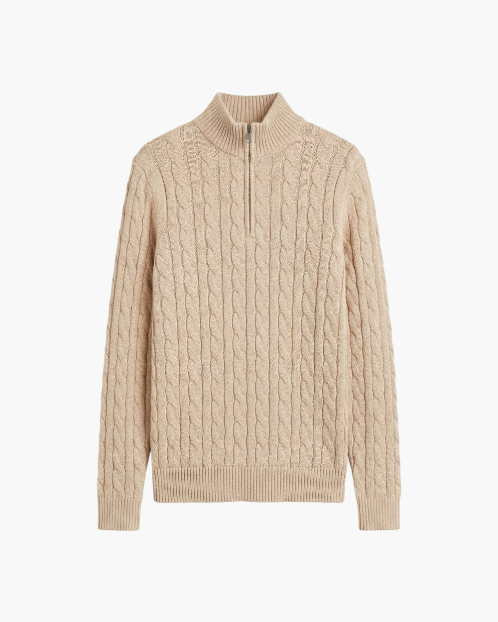 Regular Quarter-Zip Sweater Cable Knit
