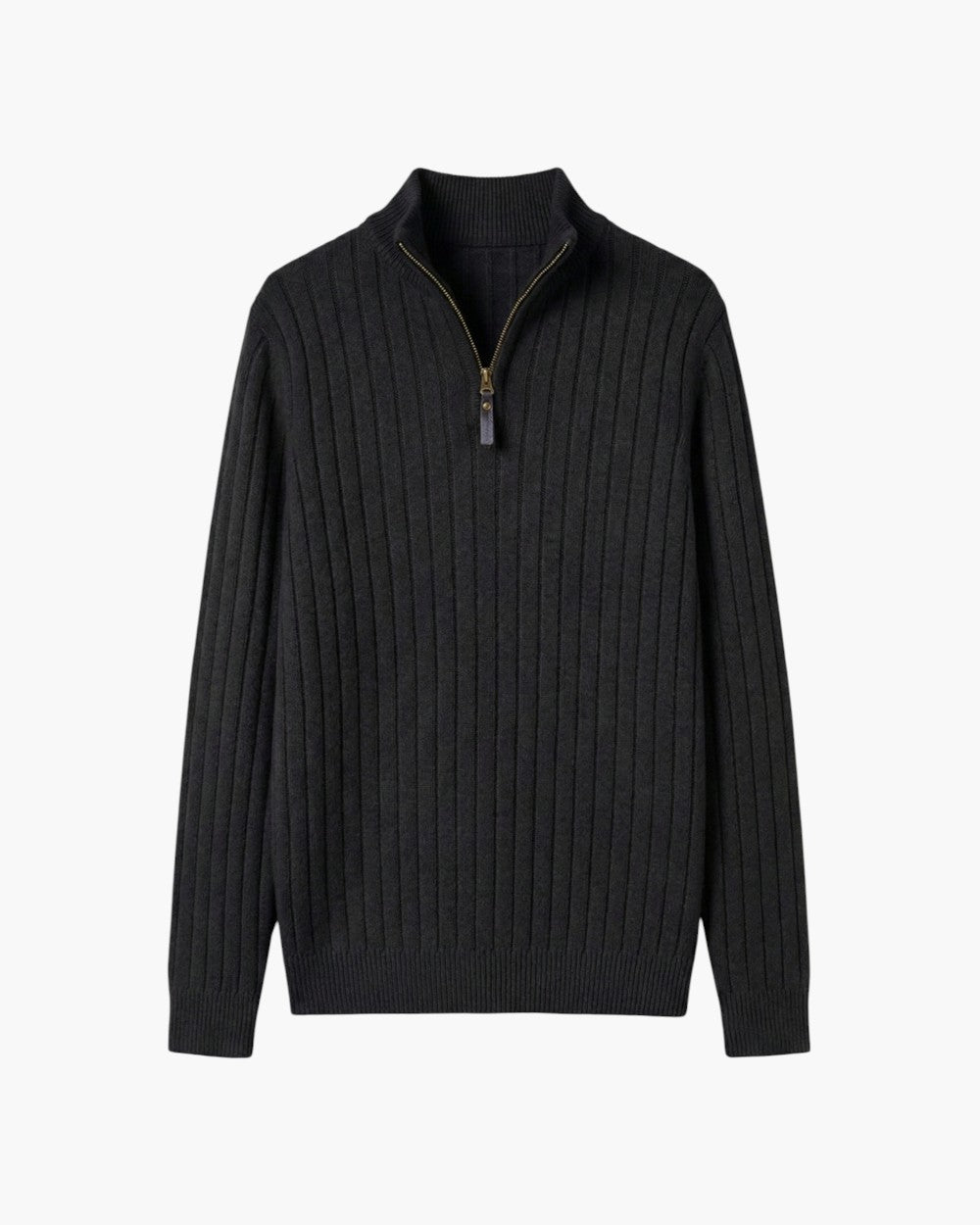 Ribbed Quarter-Zip Sweater Relaxed Fit