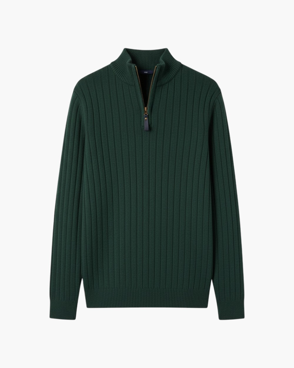 Ribbed Quarter-Zip Sweater Relaxed Fit