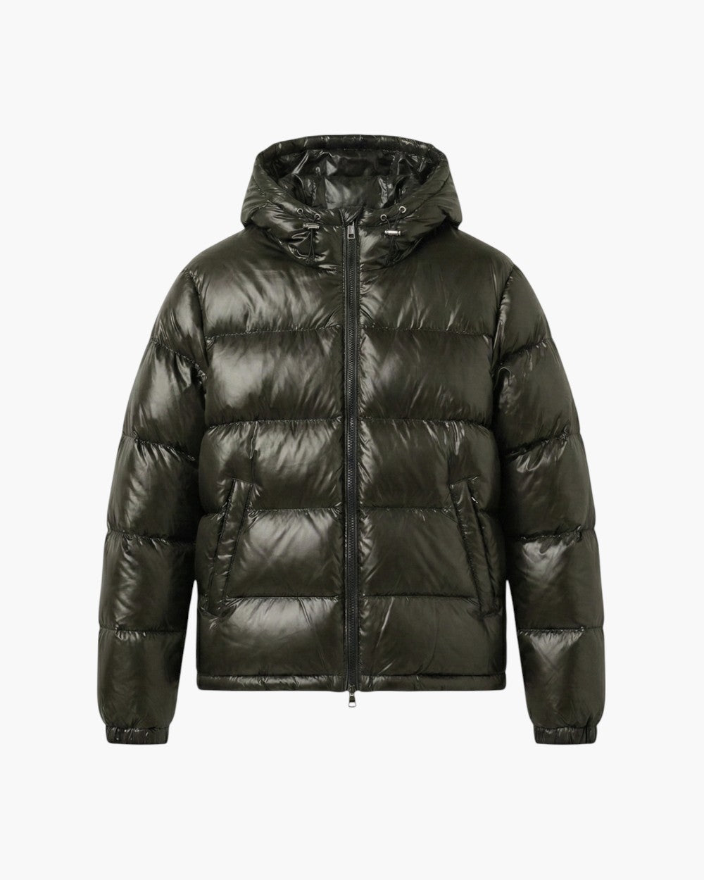 Hooded Puffer Jacket with Quilted Design