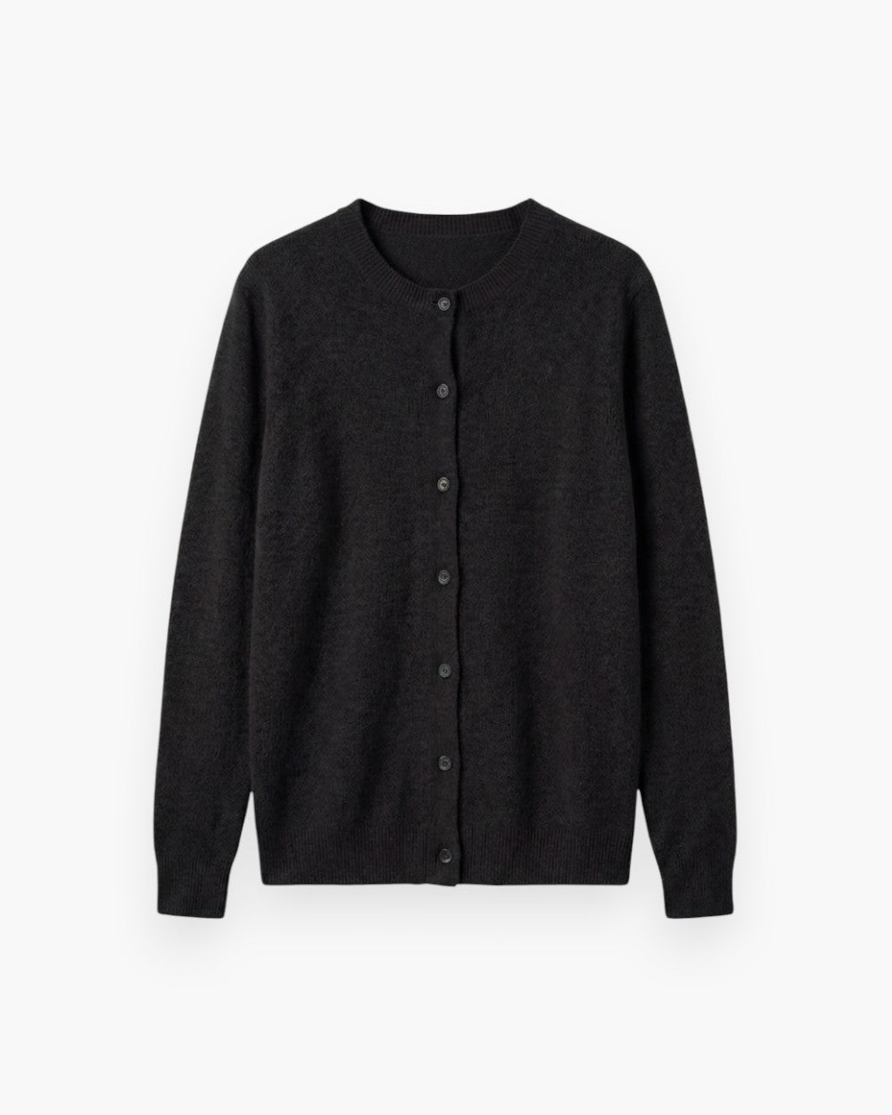 Button-Front Wool Cardigan