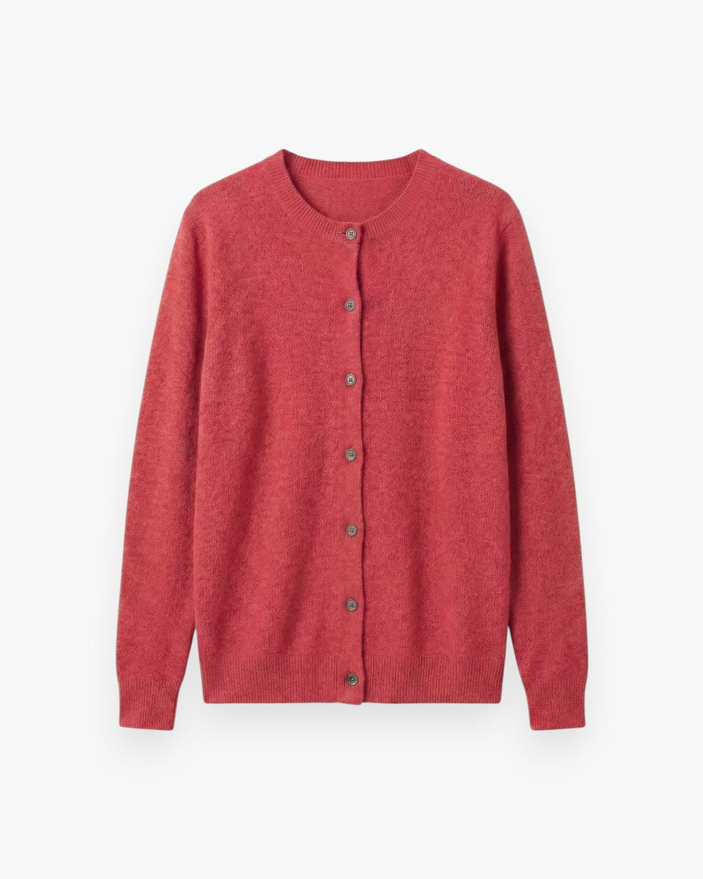Button-Front Wool Cardigan